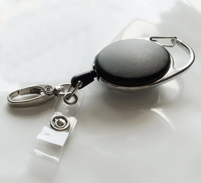 HoAoOo Retractable Badge Reel with Claw Clasp and Clip for Id Card Holders (6Pack) - Image 3